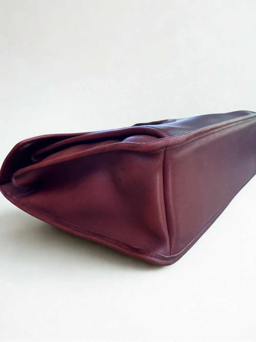 Vintage Coach Beekman Briefcase 5266 Rare Burgundy Leather Messenger Bag USA